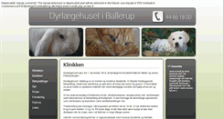 Desktop Screenshot of dyrlaegehusetiballerup.dk