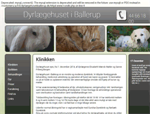 Tablet Screenshot of dyrlaegehusetiballerup.dk